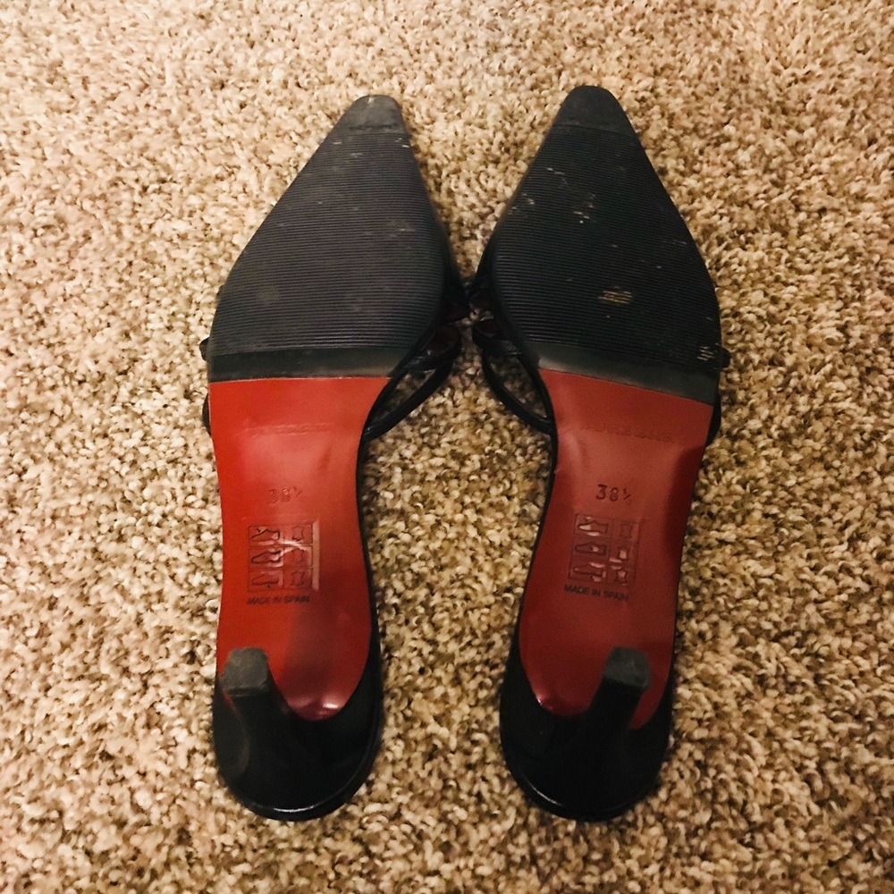 Burberry sandals Black Leather Clogs Size 38.5 - Picture 4 of 8